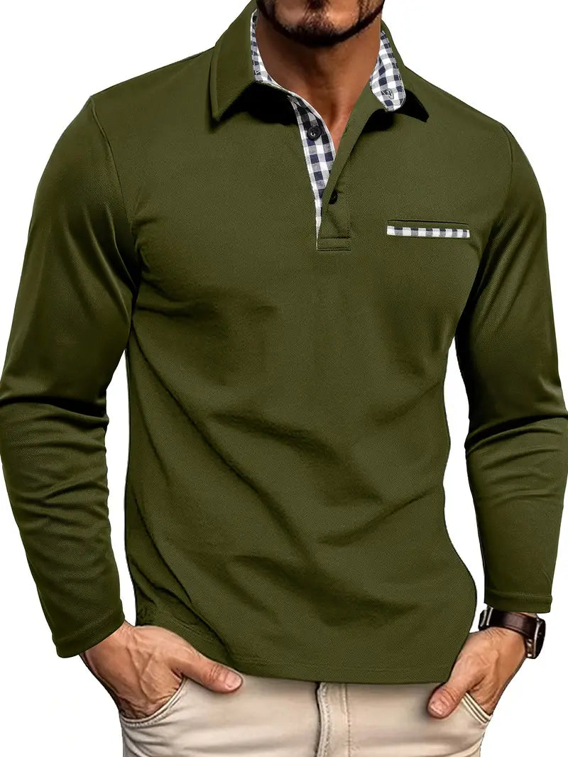 VEXONN — Men's Short Sleeve Polo Shirt with Clean Collar