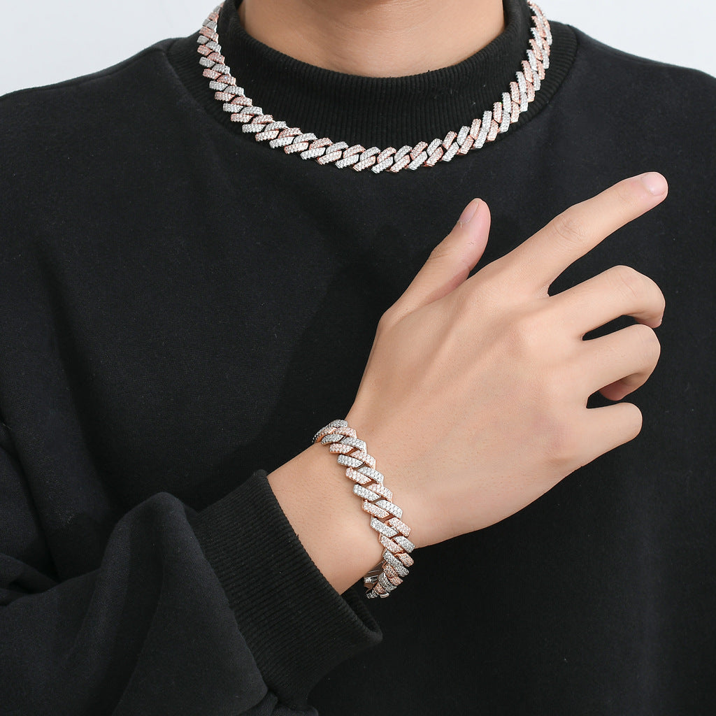 DAXIRA — Rose Gold Zircon Clavicle Necklace with Clean Shine