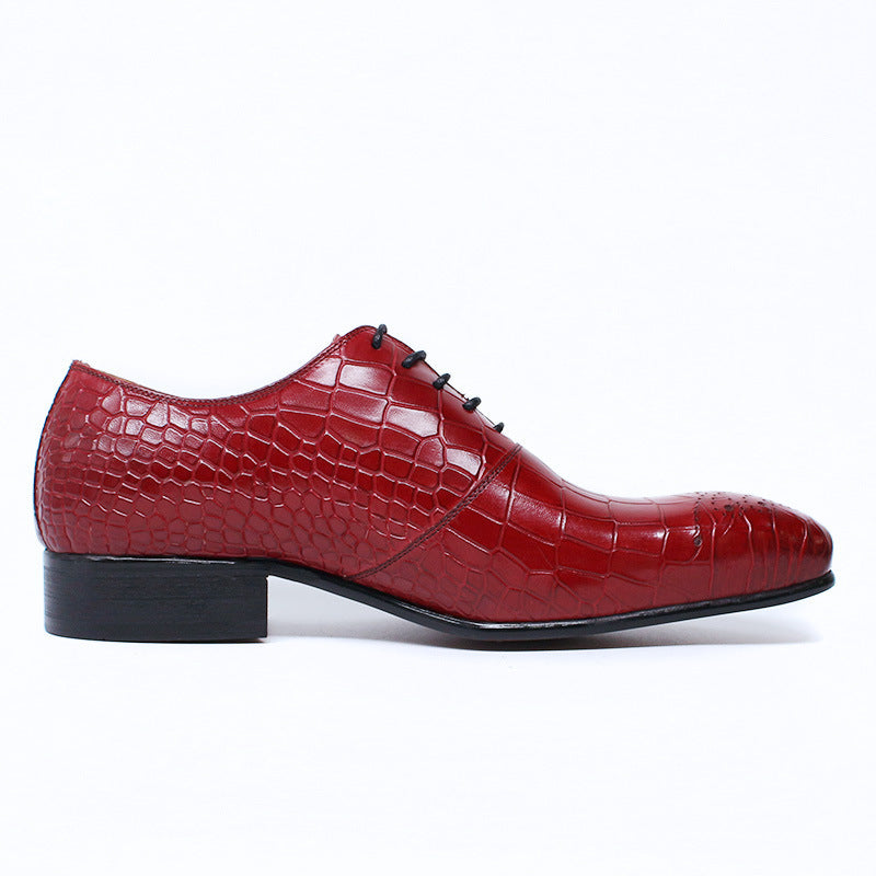 CORA — Men's Leather-Look Dress Shoes with Clean Finish