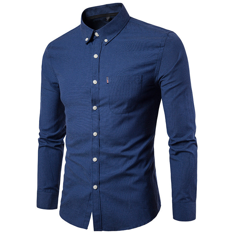 XAVOR — Men's Button-Up Shirt with Clean Daily Finish