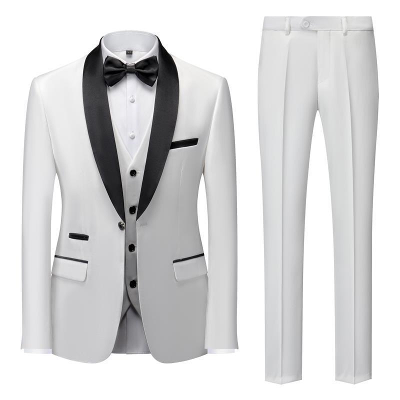 AXDEN — Men's Tailored Three-Piece Suit Set with Sharp Finish