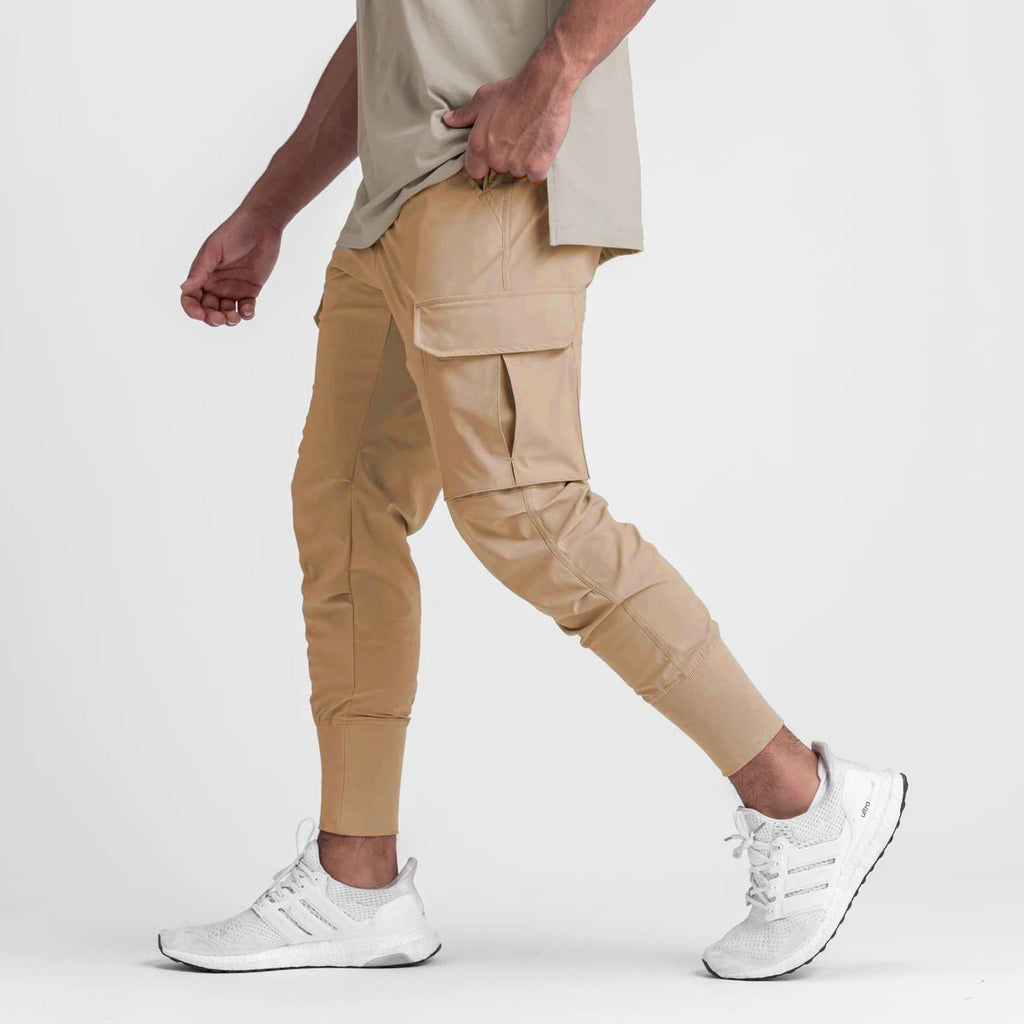 DRAIN — Quick-Dry Stretch Running Pants with Tapered Fit