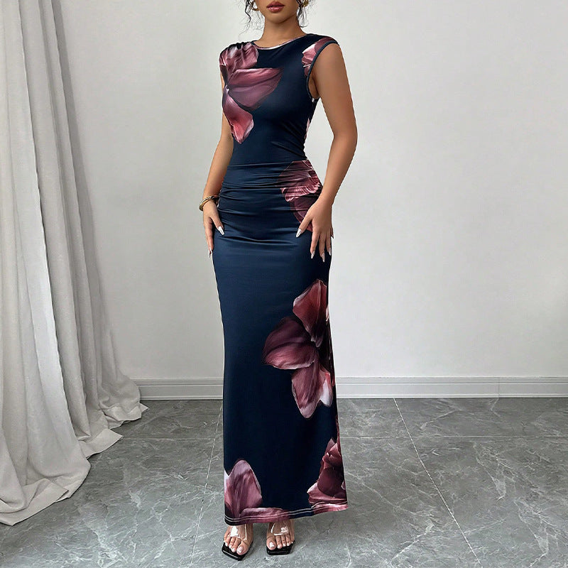 EVINN — Women's Elegant Dress with Clean AURA Drape