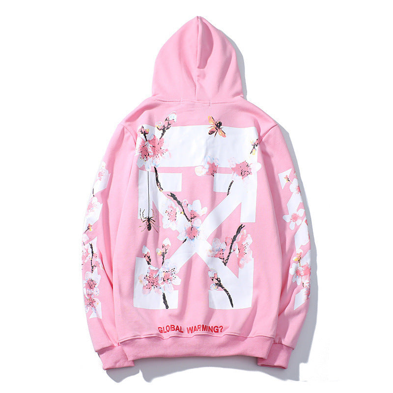 ELION — Unisex Sakura Graphic Hoodie in Cotton Blend