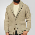 ZEVON — Men's Knit Cardigan with Lapel and Pockets