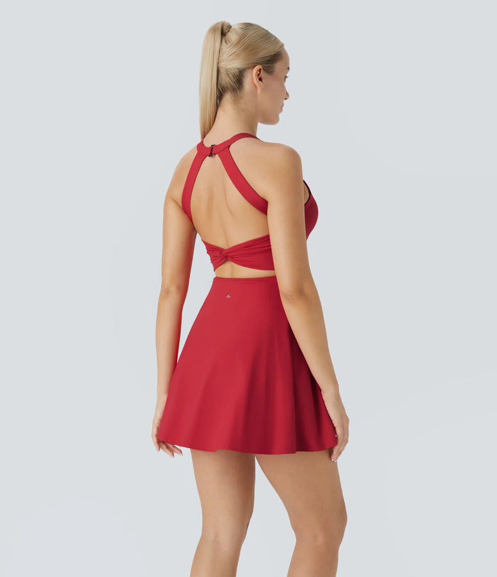 RAEINN — Women's Elegant Dress with Clean AURA Drape