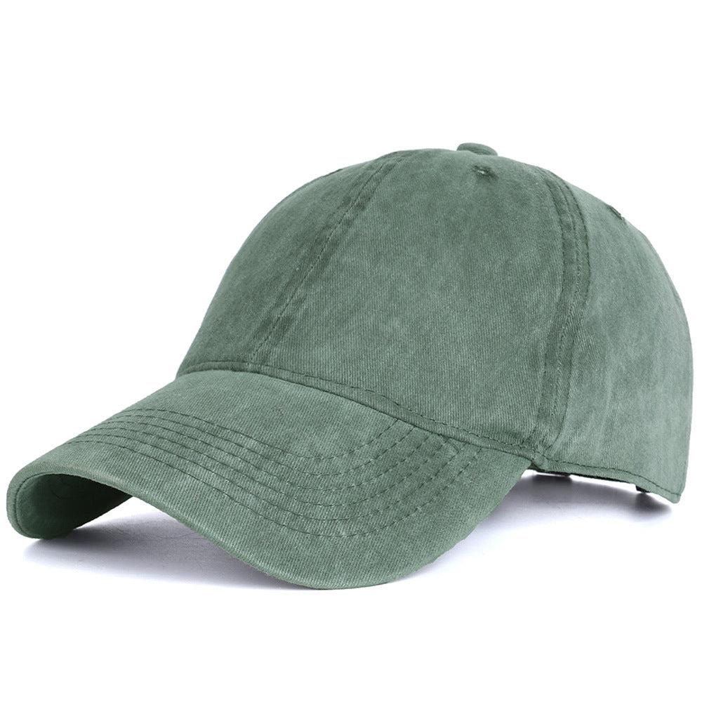 ZEVVEN — Distressed Cotton Baseball Cap in Vintage Wash