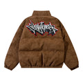 KORRA — Embroidered Varsity Jacket with Ribbed Trim