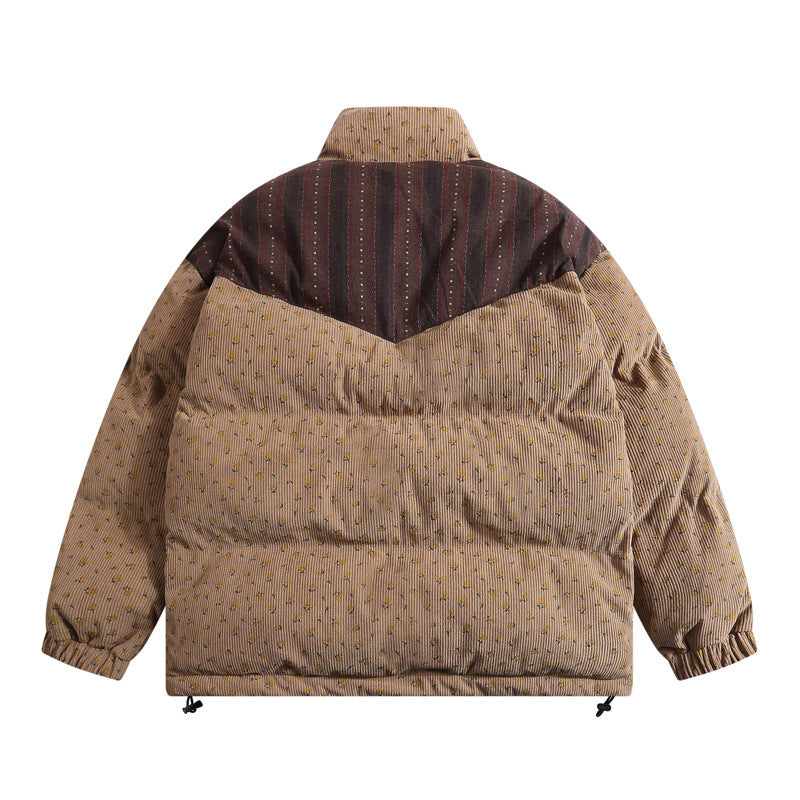 VALELL — Relaxed Corduroy Puffer Jacket for Cold Weather