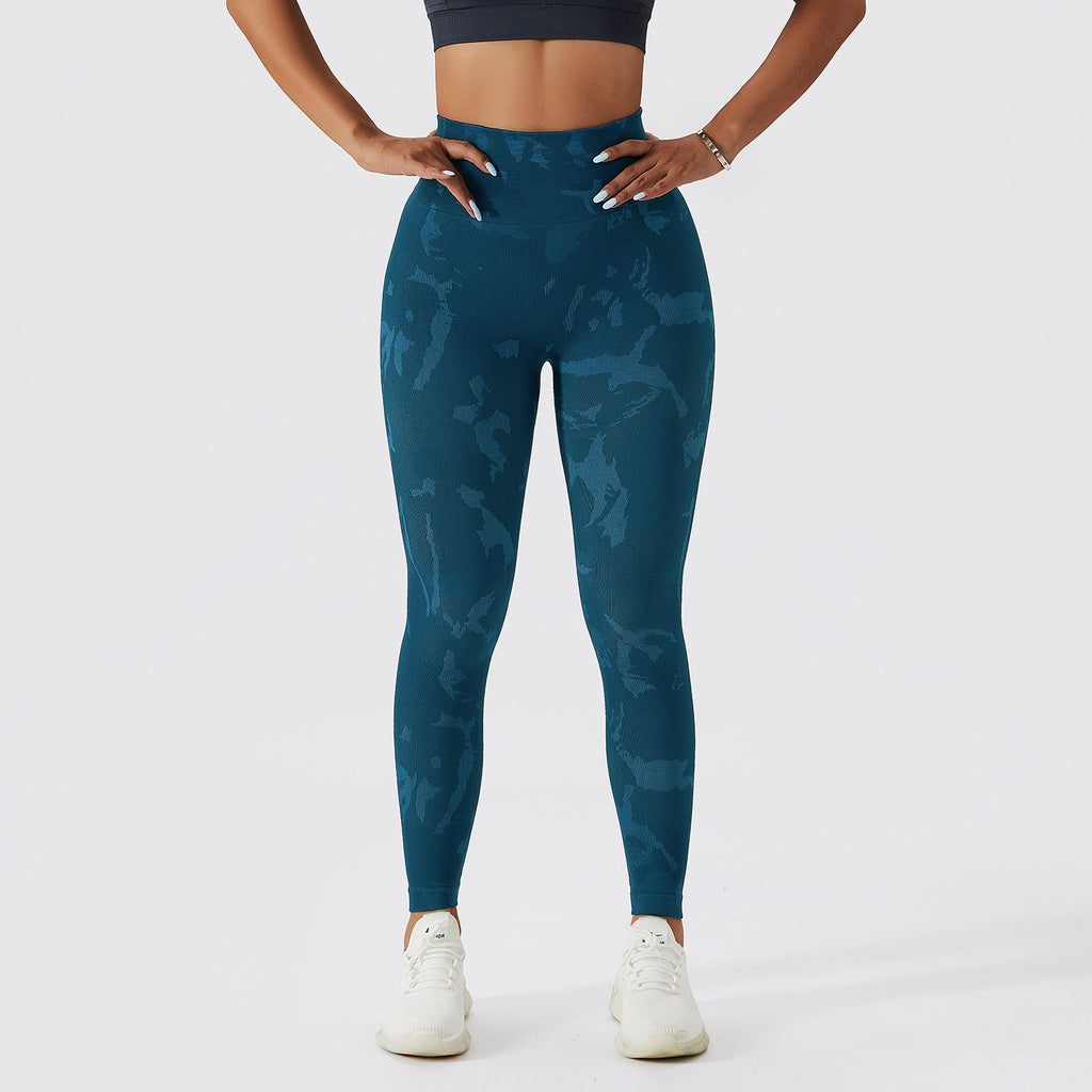 BRAVA — Seamless Camo High-Waist Workout Leggings for Women