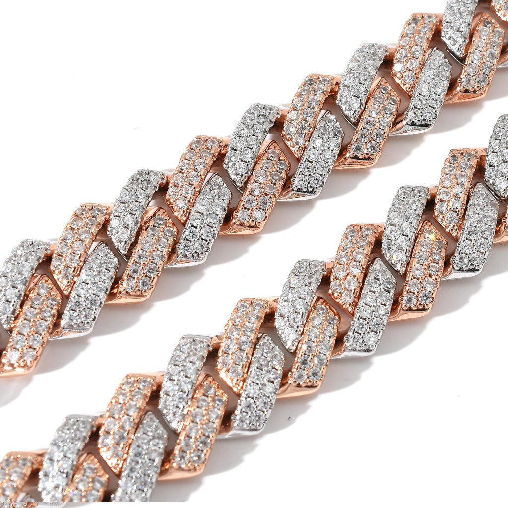 DAXIRA — Rose Gold Zircon Clavicle Necklace with Clean Shine