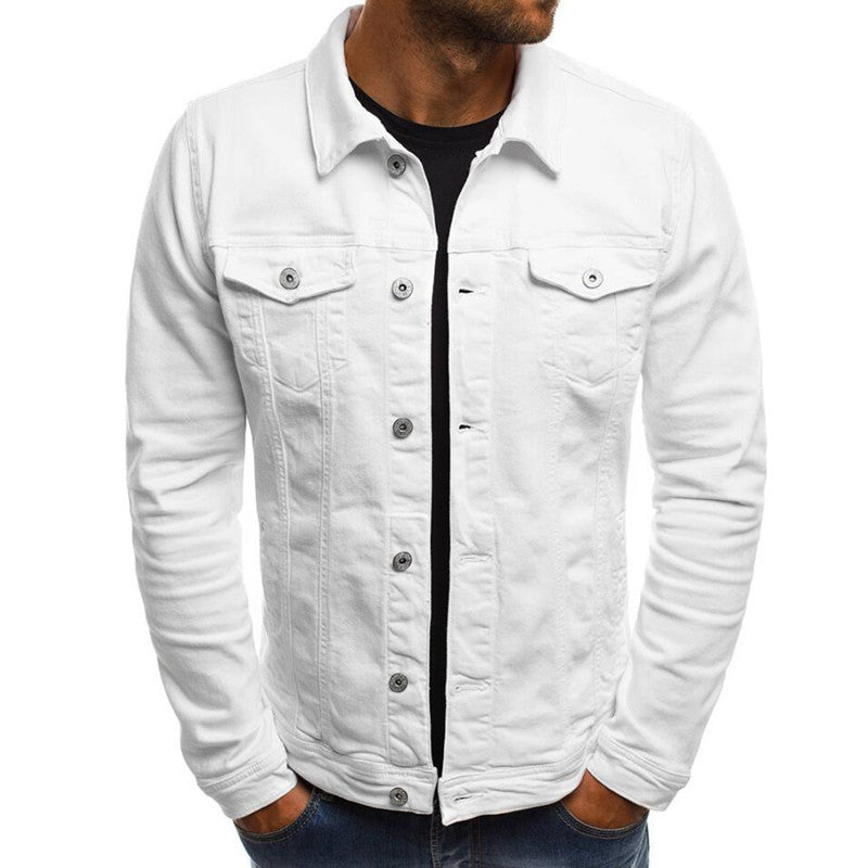 ZEVAEL — Cropped Denim Jacket with Clean Street Detail