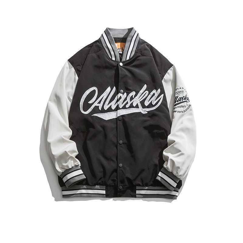 DAXEN — Vintage Embroidered Varsity Jacket for Men