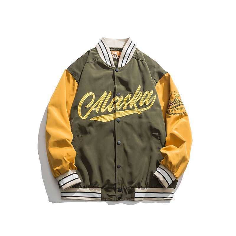 DAXEN — Vintage Embroidered Varsity Jacket for Men