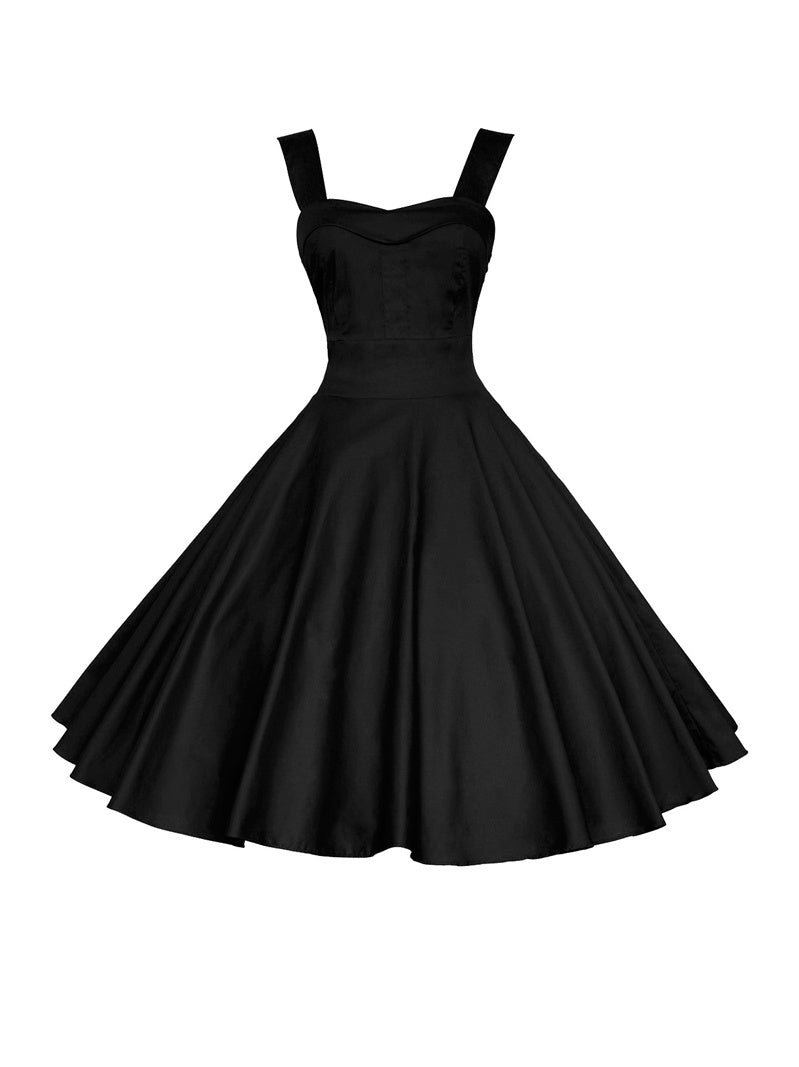 COVELL — Vintage Swing Dress with a High-Waist Fit