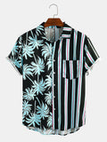 SORA — Coconut Stripe Vacation Shirt for Men in Summer