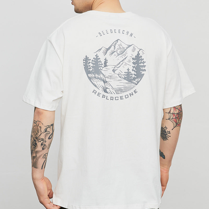 SORDEN — Men's Oversized Graphic Cotton Streetwear T-Shirt