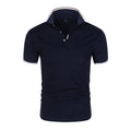 MOREL — Men's Short Sleeve Polo Shirt with Clean Collar