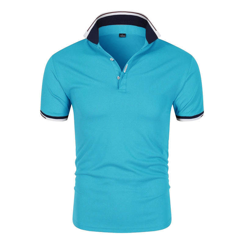 MOREL — Men's Short Sleeve Polo Shirt with Clean Collar