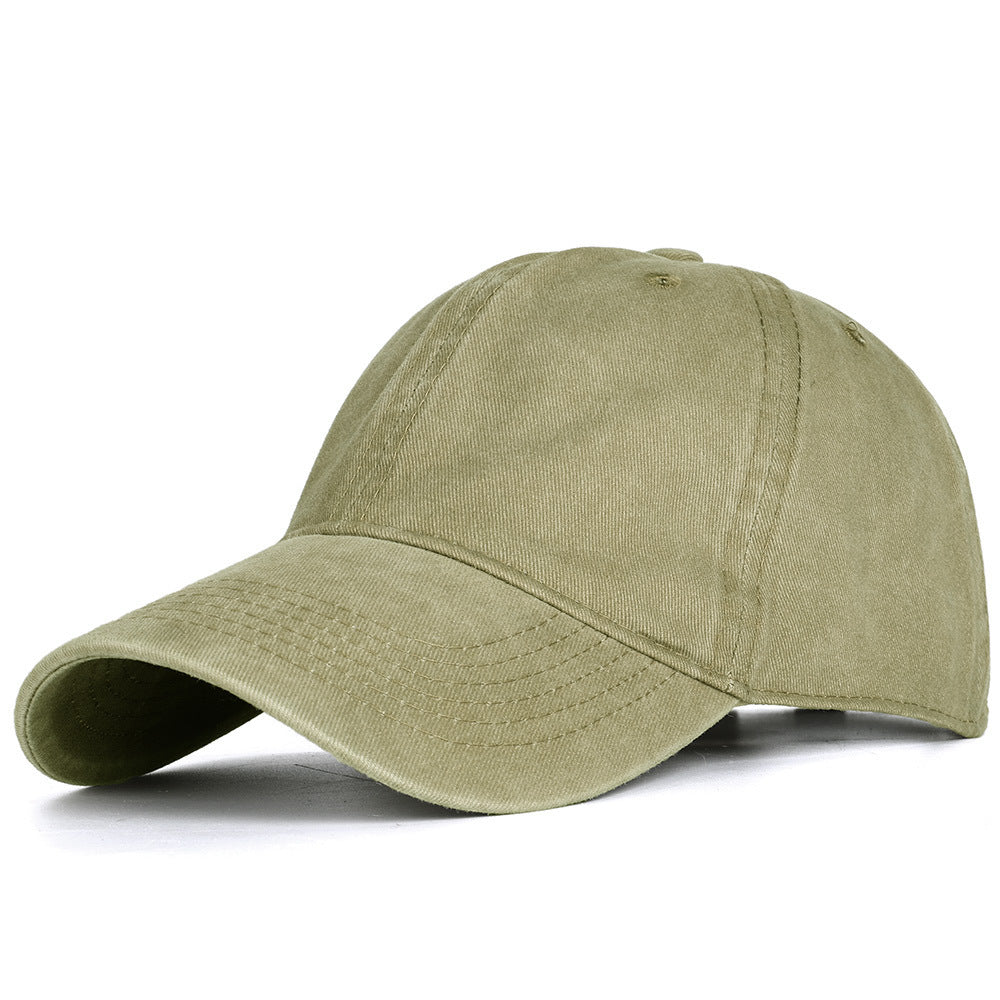 ZEVVEN — Distressed Cotton Baseball Cap in Vintage Wash
