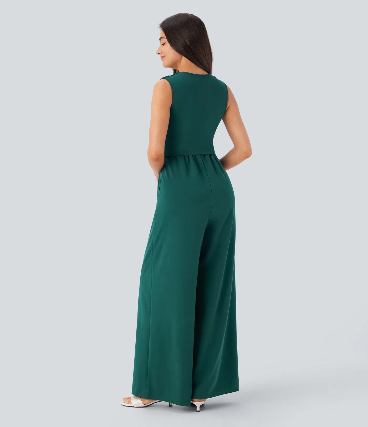 LOREON — Women's Tailored Jumpsuit with Clean Drape