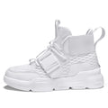 LUXOR — Men's High-Top Mesh Sneakers with Buckle Straps