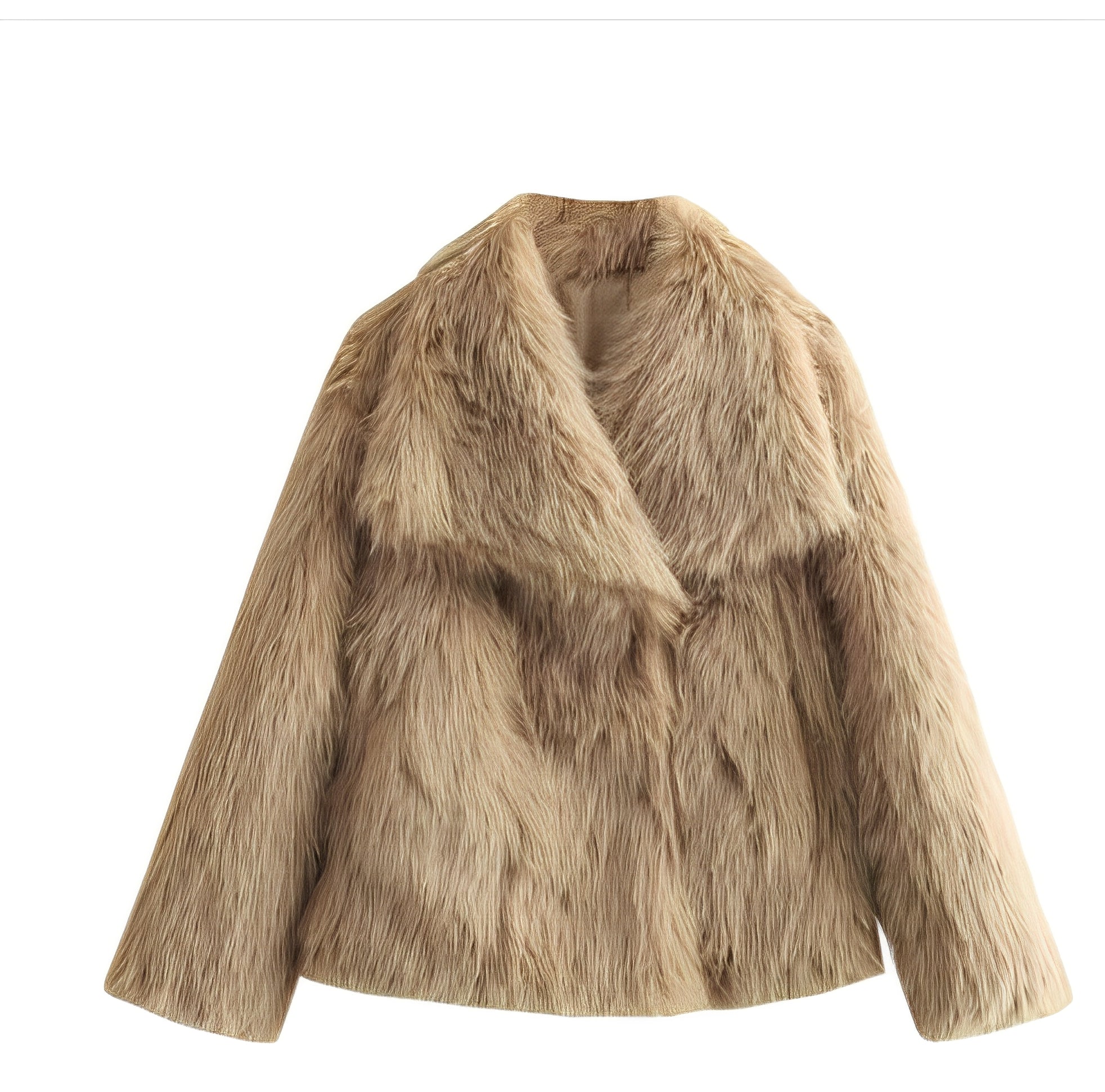 WESOR — Plush Faux Fur Lapel Winter Coat for Women