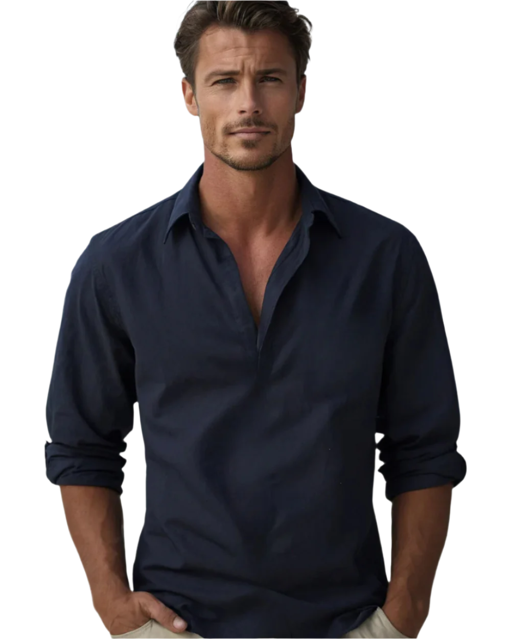 RAEIRA — Men's Linen Shirt with Relaxed Summer Finish