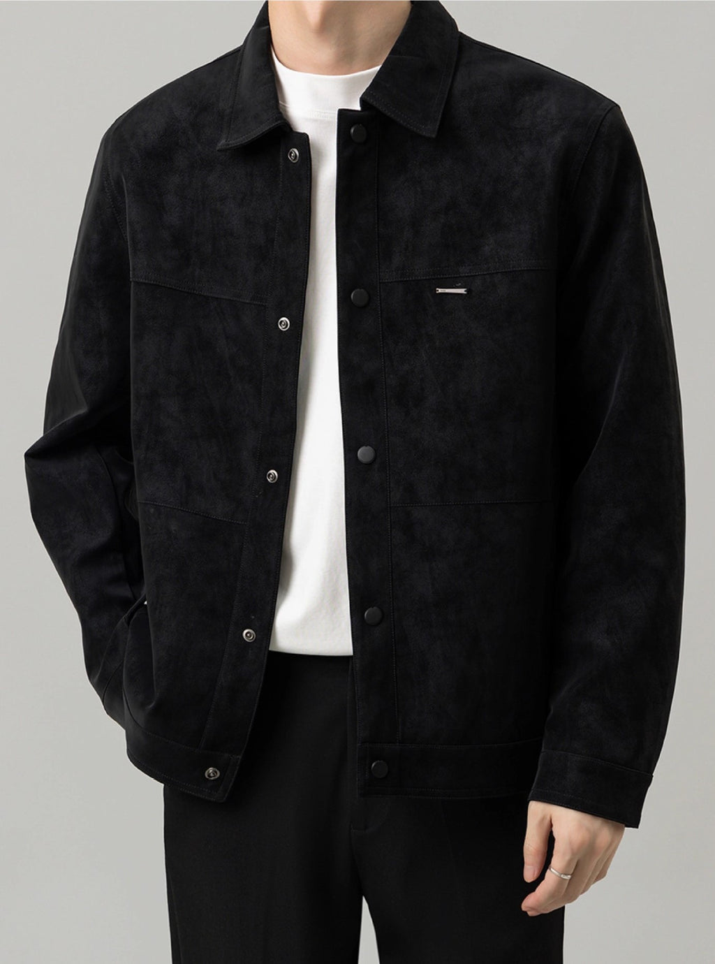 XAVEL — Men's Casual Faux Suede Jacket with Clean Fit