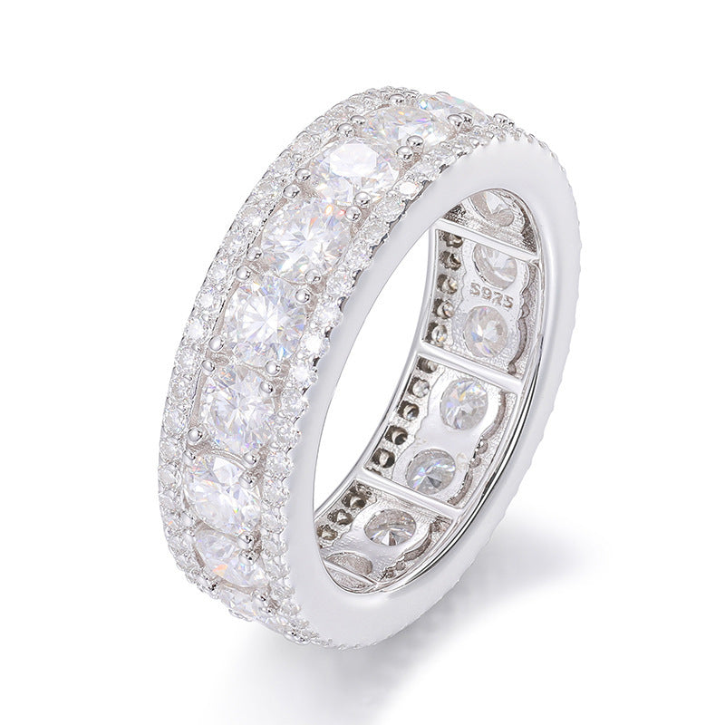 CENA — Moissanite Statement Ring for Men in 925 Silver