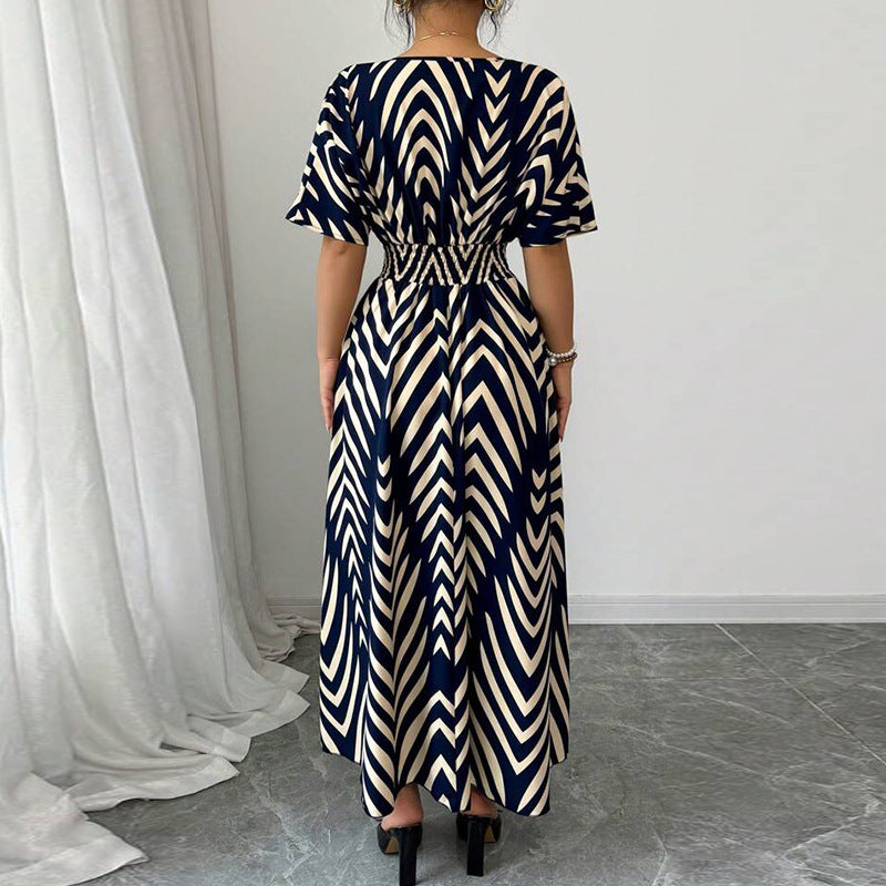 LORARA — Women's Elegant Dress with Clean AURA Drape