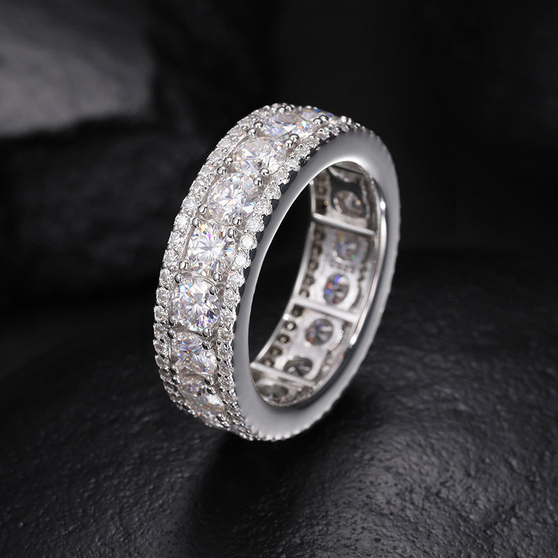 CENA — Moissanite Statement Ring for Men in 925 Silver