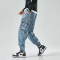 VYRRIS — Men's Cargo Denim Joggers in Relaxed Street Fit