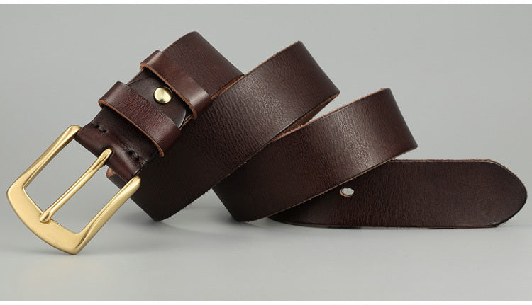 ELYOR — Leather Belt with Premium Everyday Finish Look