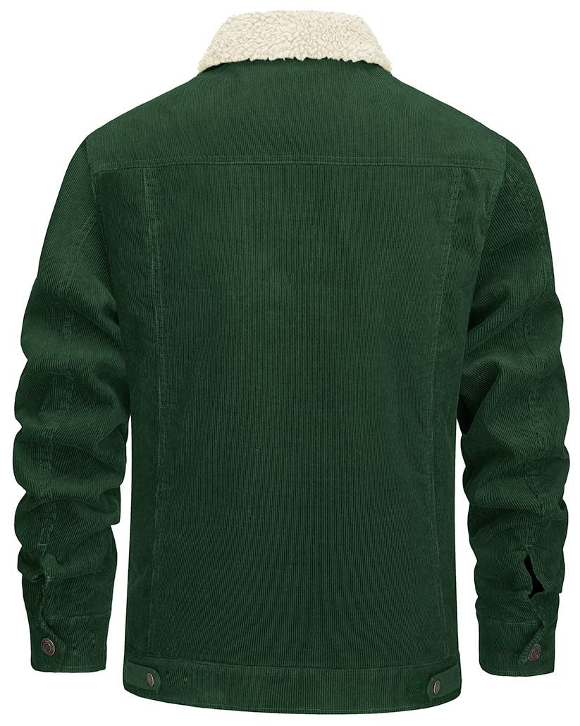 ZANIRA — Corduroy Sherpa-Lined Utility Jacket Coat