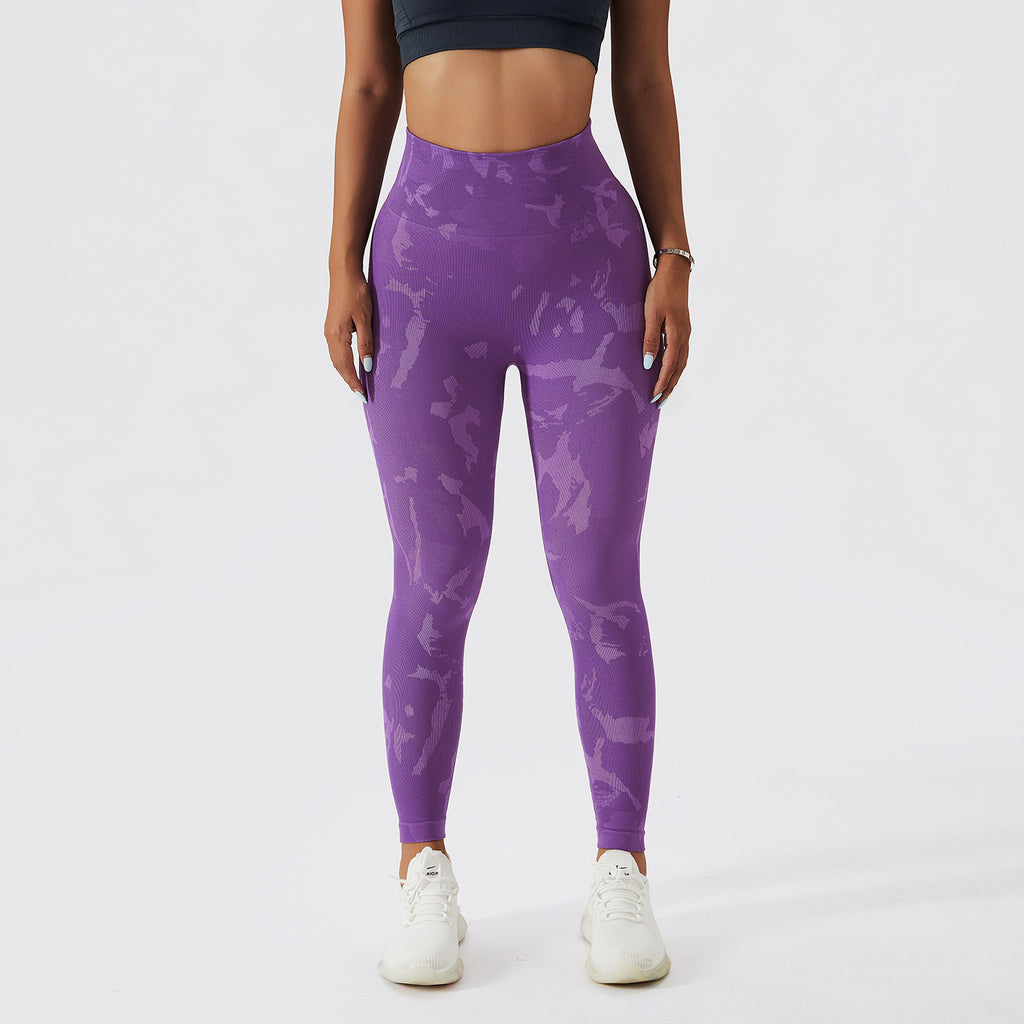 BRAVA — Seamless Camo High-Waist Workout Leggings for Women