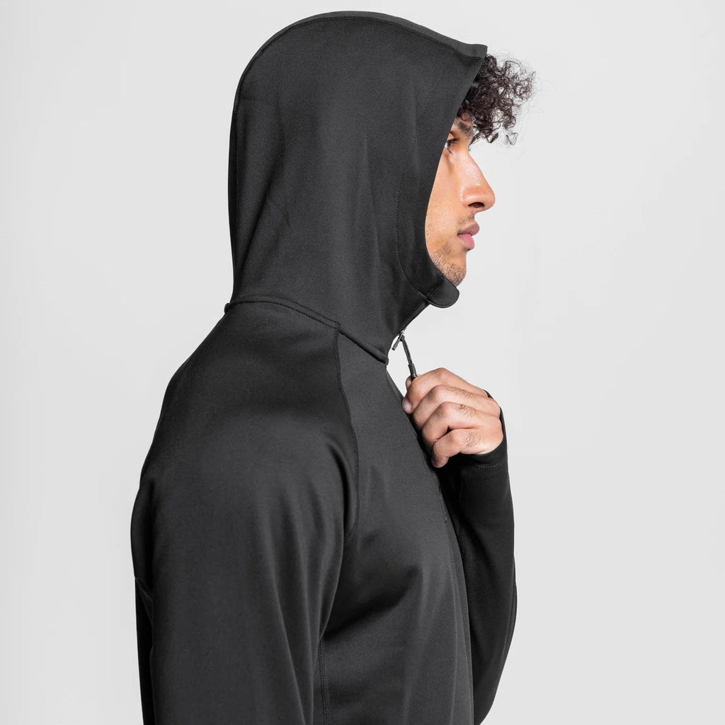 SENAEL — Men's Half-Zip Hooded Active Pullover Jacket