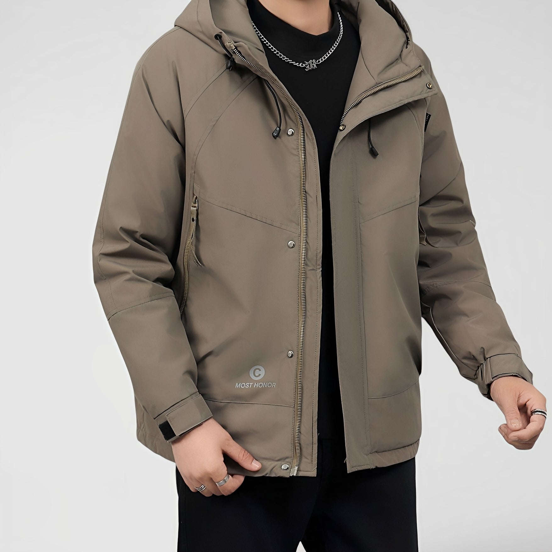 VEXVEN — Men's Waterproof Hooded Jacket for Outdoor Wear