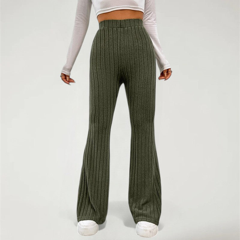 CELIA — Women's High-Waist Trousers with Soft Drape