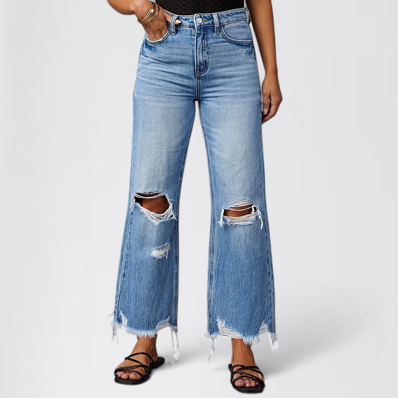 HAVIRA — Men's Wide-Leg Denim Jeans with Street Fit