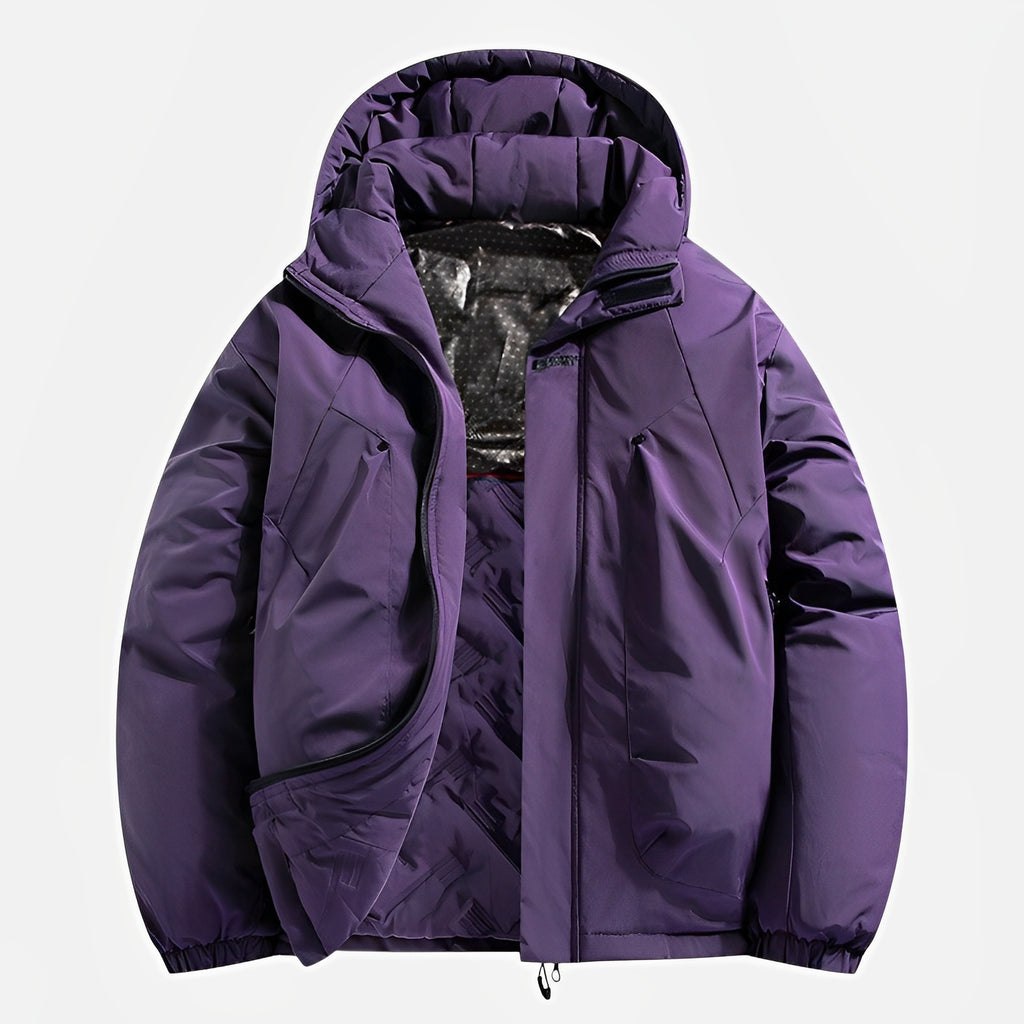 DREVINN — Waterproof Quilted Utility Jacket with Hood