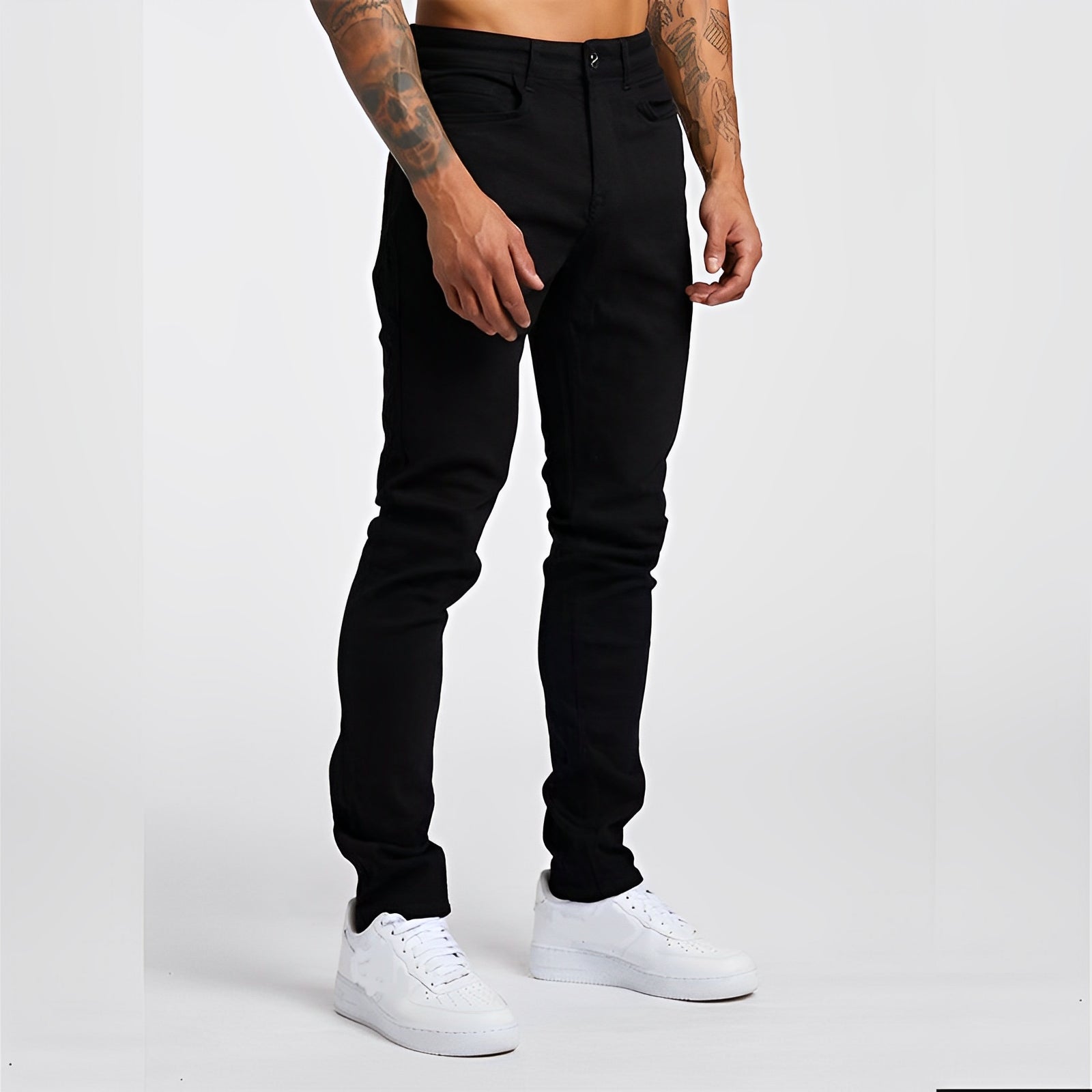BRAVEN — Men's Slim-Fit Denim Jeans with Clean Wash