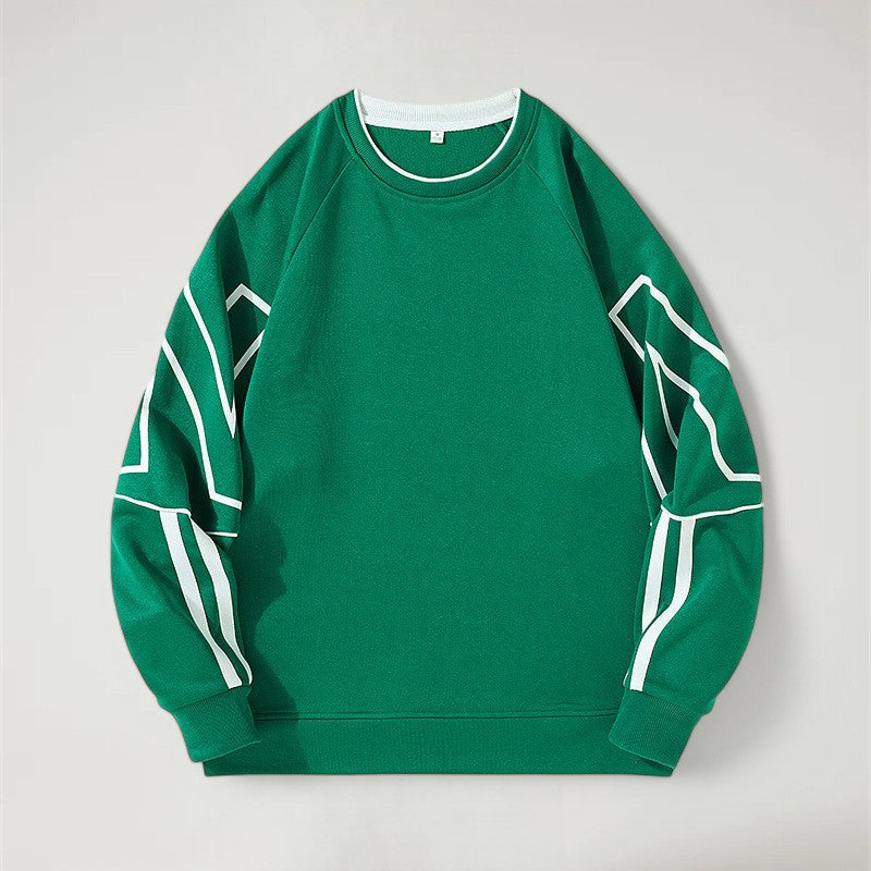 HAVAN — Men's Geometric Oversized Crewneck Sweater