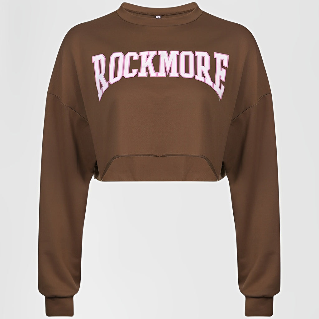 WESRA — Women's Cropped Varsity Sweatshirt Pullover
