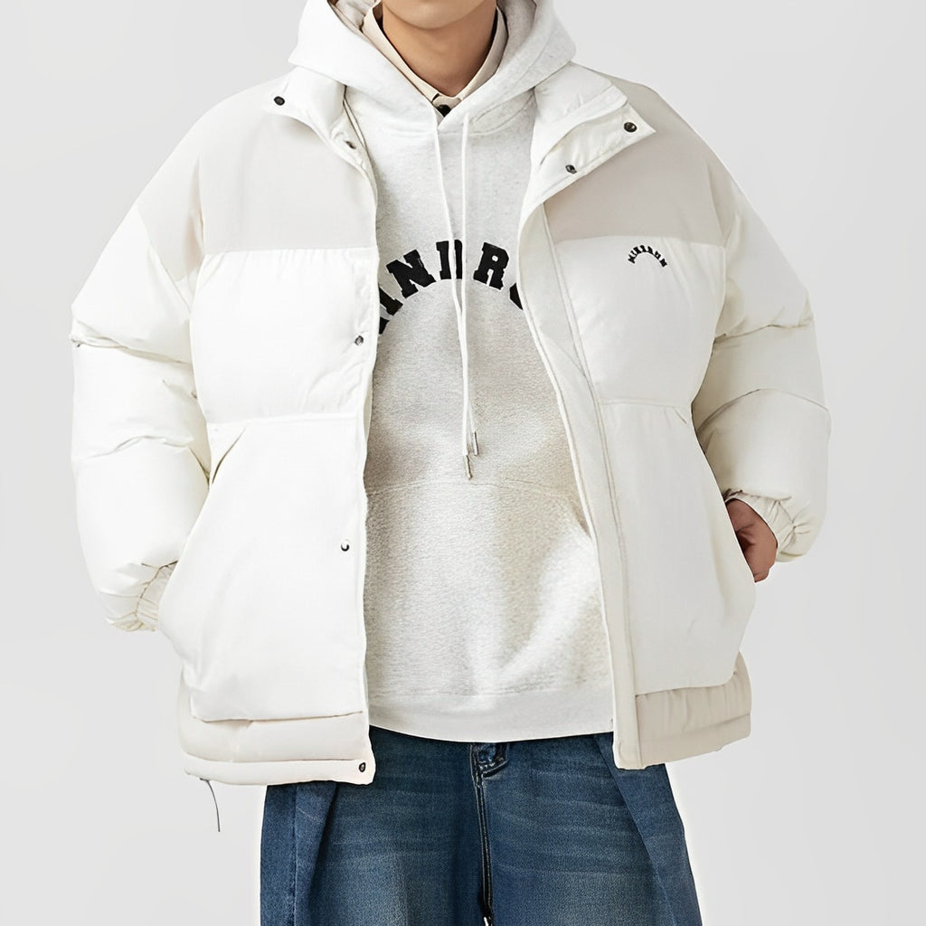 ZANEN — Relaxed Corduroy Puffer Jacket for Cold Weather