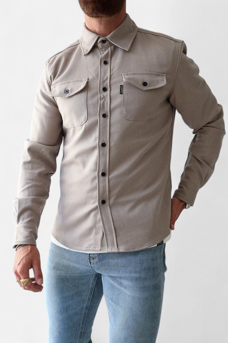 KAIAN — Slim Fit Utility Shirt with Dual Chest Pockets