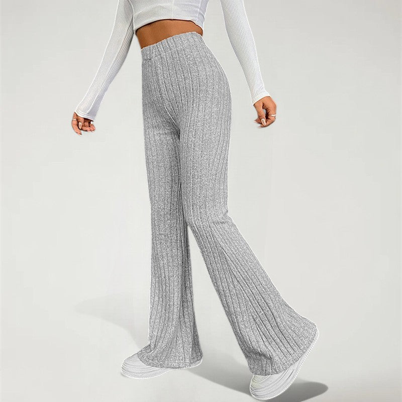 CELIA — Women's High-Waist Trousers with Soft Drape