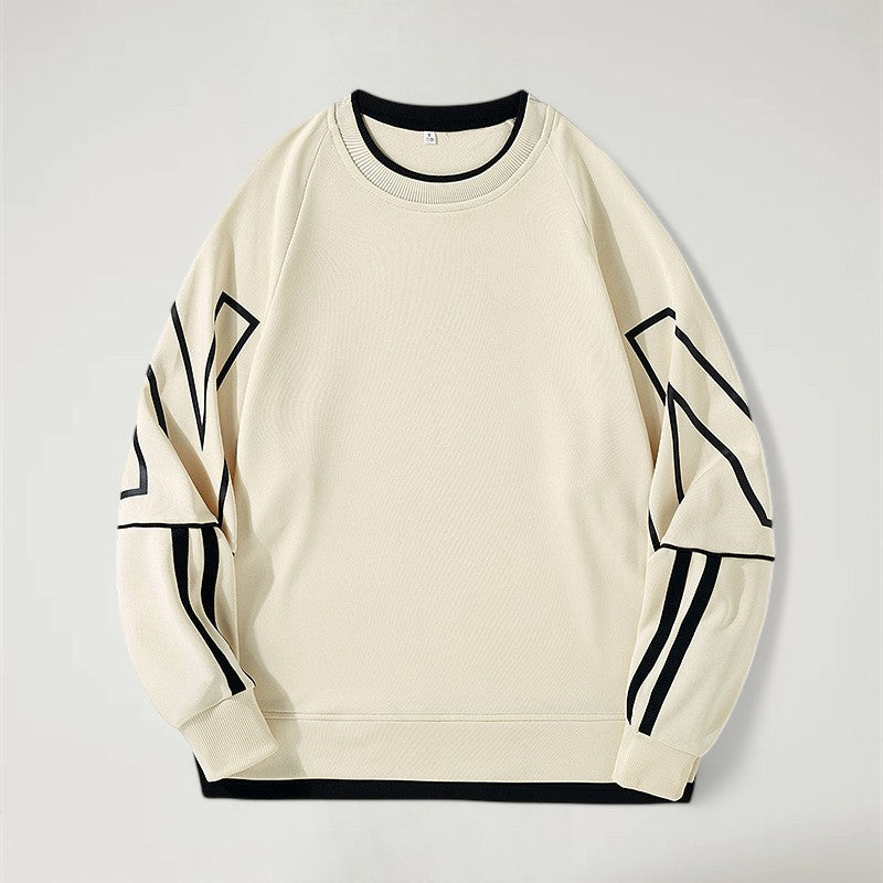 HAVAN — Men's Geometric Oversized Crewneck Sweater