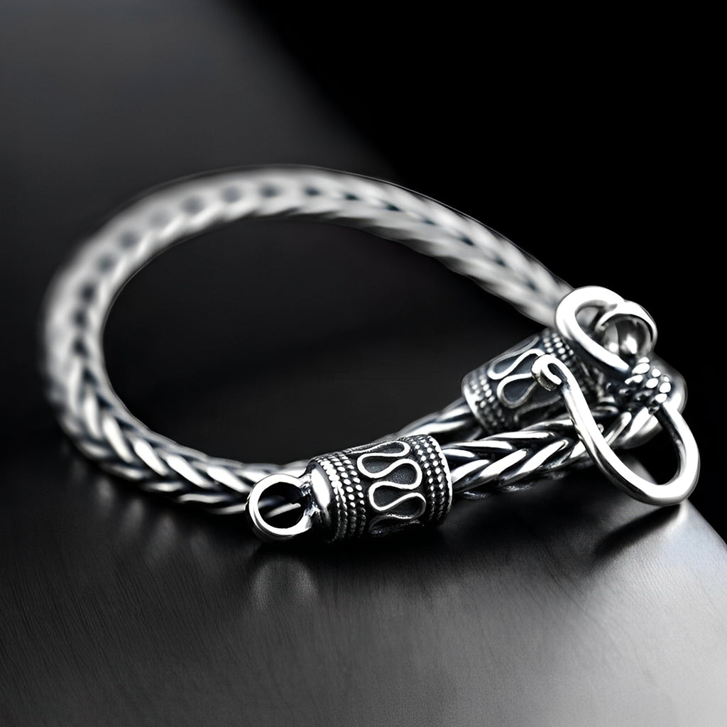 NEXIN — Men's Handmade Viking Silver Chain Bracelet