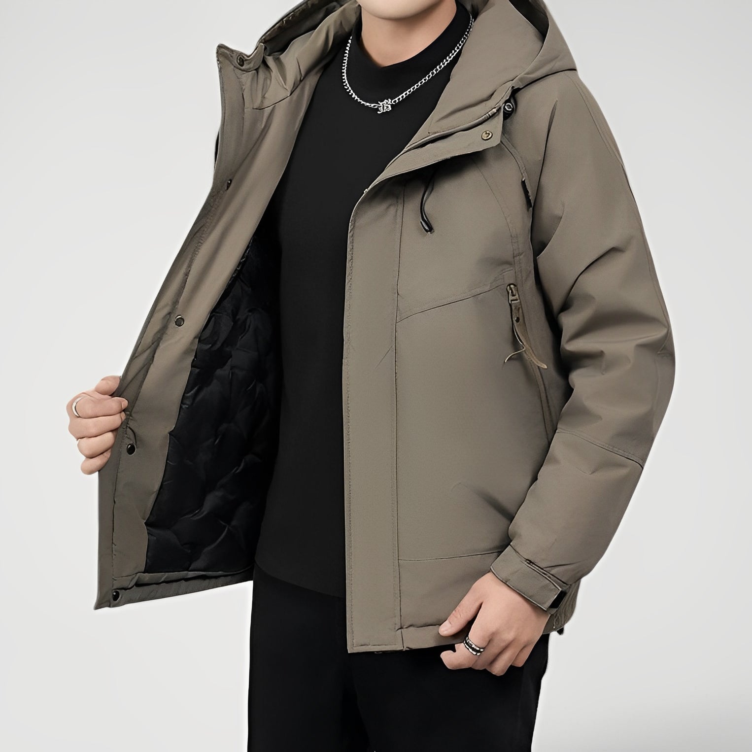 VEXVEN — Men's Waterproof Hooded Jacket for Outdoor Wear